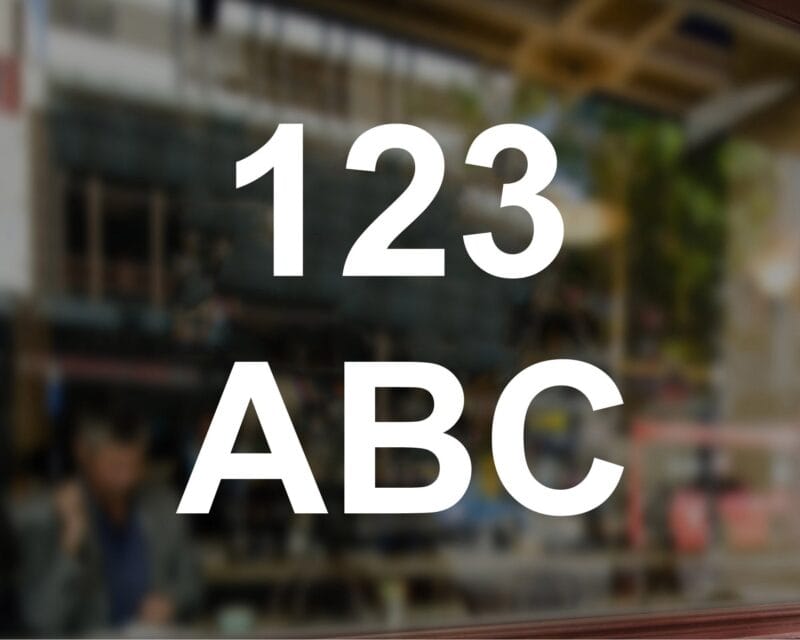 Shop Numbers Design Number Shop Sticker, Bin Number Decal, Address Number Stickers ...